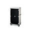 Armoire mobile pour chargement d'ordinateur portable, L 920 x P 500 x H 1540 mm, 26 compartiments, verrouillage 2 points, 2 roulettes avec frein, noir