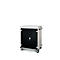 Armoire mobile pour chargement d'ordinateur portable, L 930 x P 500 x H 1060 mm, 16 compartiments, verrouillage 2 points, 2 roulettes avec frein, noir