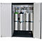 Armoire pour bouteilles de gaz comprimé G-ULTIMATE-90 Standard, portes à charnières, 8x 10 l ou 4x 50 l, L 1398 x P 615 x H 2050 mm