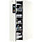 Armoire pour produits dangereux V-LINE Asecos, type 90, 1 tiroir vertical, blanc pur/blanc pur