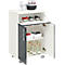 Armoire traiteur mobile avec portes battantes, L 650 x P 500 x H 1000 mm, blanc/graphite