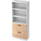 Armoire ULM, avec tiroirs à dossiers suspendus, 3 HC, H 2004 x l. 800 x P 420 mm, coloris chêne
