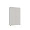 Armoire-vestiaire, 2 portes, l. 100 cm, 5 HC, argent