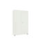 Armoire-vestiaire, 2 portes, l. 100 cm, 5 HC, blanc
