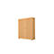 Armoire-vestiaire, 2 portes, l. 100 cm, 5 HC, coloris hêtre
