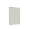 Armoire-vestiaire, 2 portes, l. 100 cm, 5 HC, gris clair