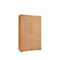 Armoire-vestiaire, 2 portes, l. 100 cm, 5 HC, hêtre