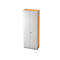 Armoire-vestiaire, étagères à gauche, l. 800 x P 420 mm, coloris érable/argent