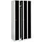 Armoire-vestiaire peu encombrante, largeur de compartiment 200 mm, verrouillable, 4 compartiments, noir