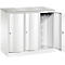 Armoire vestiaire Resisto de C+P, 3 compartiments, 3 casiers, L 1148 x P 540 x H 1077 mm, blanc trafic