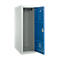 Armoire vestiaire, tôle d'acier, l. 315 x P 500 x H 875 mm, serrure de sécurité à loquet rotatif, assemblée, bleu gentiane