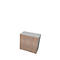 Armoire X-TIME WORK, 2 HC, 860 x 430 x 860 mm, orme
