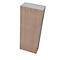 Armoire X-TIME-WORK, 5 HC, portes en bois, 860 x 430 x 2140 mm, orme