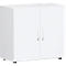 Armoires à portes battantes PALENQUE, 2 HC, l. 800 x P 420 x H 752 mm, blanc