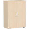 Armoires à portes battantes PALENQUE, 3 hauteurs de classeurs, l. 800 x P 420 x H 1104 mm, coloris érable
