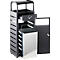 Asbak-afvalbak voor binnen en buiten, B 330 x D 280 x H 880 mm