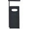Asbak en prullenbak met afneembaar dak, 70 liter, B 395 x P 395 x H 910 mm, antraciet