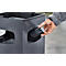 Asbak en prullenbak met afneembaar dak, 70 liter, B 395 x P 395 x H 910 mm, rood