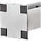 Asbakstandaard, inhoud 23 l, afsluitbaar, incl. 1 sleutel, B 380 x D 380 x H 880 mm, roestvrij staal