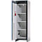 Asecos accubak ION-CORE-90 CS 600, 4 geperforeerde legborden + 1 bodem lekbak, B 599 x D 615 x H 1953 mm