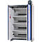 Asecos acculaadkast ION-PRO-90 PC, 4 geperforeerde legborden + stopcontacten, 1 lekbak, B 1193 x D 615 x H 2224 mm