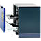 Asecos acculaadkast type 90 ION-CHARGE-90, onderkast, lade met 2 uittrekniveaus, B 593 x D 574 x H 780 mm, antracietgrijs/gentiaanblauw