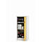 asecos CF-CLASSIC chemische opslagkast, scharnierende deur, rechtsscharnierend, voorkant in veiligheidsgeel, B 600 x D 500 x H 1400 mm