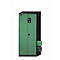 asecos CS-CLASSIC chemische opslagkast, scharnierende deuren, reseda groen front, B 810 x D 520 x H 1950 mm