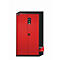 asecos CS-CLASSIC-F chemische opslagkast, scharnierende deuren, frontale verkeersrood, B 1055 x D 520 x H 1950 mm