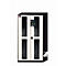 asecos CS-CLASSIC-GF chemische voorraadkast, scharnierende deuren met glasuitsparing, voorkant zuiver wit, B 1055 x D 520 x H 1950 mm