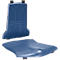 Asiento acolchado para silla de taller bimos SINTEC/SINTEC 2, desmontable, espuma integral, resistente a aceite y grasa, azul