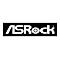 ASRock Logo in weißer Schrift auf schwarzem Hintergrund.