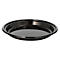Assiette Papstar Circulware by Havel, réutilisable, ronde, non divisée, adaptée au four à micro-ondes &amp; au lave-vaisselle, recyclable, Ø 220 x H 26 mm, PP, noir, 12 pièces