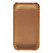 Assiettes en carton Papstar Pure, jetables, carrées, 110 x 175 mm, qualité alimentaire, certifiées FSC® &amp; compostables, marron, 4 x 250 pièces
