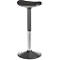 Assis-debout, réglable en hauteur, jusqu'à 120 kg, revêtement tissu, Ø 360 x P 220 x H 560-810 mm, noir/argenté