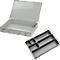 Assortimentkoffer ADB, leeg, 6 vakken, afsluitbaar, met handvat, B 330 x D 230 x H 50 mm, staal &amp; ABS kunststof, lichtgrijs RAL 7035