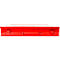 Assortimentkoffer ADB, leeg, zonder vakken, afsluitbaar, met handvat, B 335 x D 230 x H 50 mm, staal &amp; ABS kunststof, verkeersrood RAL 3020
