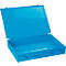 Assortimentskoffer ADB, leeg, zonder tussenschotten, afsluitbaar, met handvat, B 335 x D 230 x H 50 mm, staal &amp; ABS kunststof, hemelsblauw RAL 5012