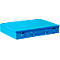 Assortimentskoffer ADB, leeg, zonder tussenschotten, afsluitbaar, met handvat, B 335 x D 230 x H 50 mm, staal &amp; ABS kunststof, hemelsblauw RAL 5012