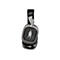 Grau-schwarzes Gaming-Headset. Auf der Ohrmuschel ist eine Silhouette des Mandalorianers abgebildet.