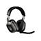 Drahtloses Gaming-Headset in Grau und Schwarz mit Mikrofon. Das Headset ist von der Marke ASTRO.