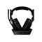 Schwarzes Astro Gaming-Headset auf einer Ladestation vor weißem Hintergrund.