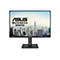 Schwarzer Asus Business Monitor mit dünnen Rändern vor weißem Hintergrund, zeigt eine Skyline im Hintergrund.