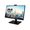 Asus Business Monitor mit Webcam auf weißem Hintergrund, Display zeigt Skyline von New York.