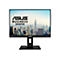 Schwarzer Asus Business-Monitor vor weißem Hintergrund mit New Yorker Skyline auf dem Display.