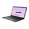 Ein graues ASUS Chromebook im Drei-Viertel-Winkel mit geöffnetem Display vor weißem Hintergrund.
