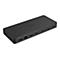 Schwarze Asus Dockingstation mit vielen AnschlÃ¼ssen. Aufschrift: ASUS.