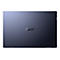 Dunkelblauer Laptop, von oben gesehen, mit ASUS-Logo.