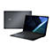 Ein grauer Laptop mit geöffnetem Bildschirm, daneben der geschlossene Deckel. Auf dem Bildschirm und Deckel steht ASUS EXPERTBOOK.