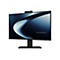 Schwarzer Asus ExpertCenter Monitor mit Webcam am oberen Rand vor weißem Hintergrund.